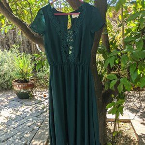 Hunter Green Maxi Dress